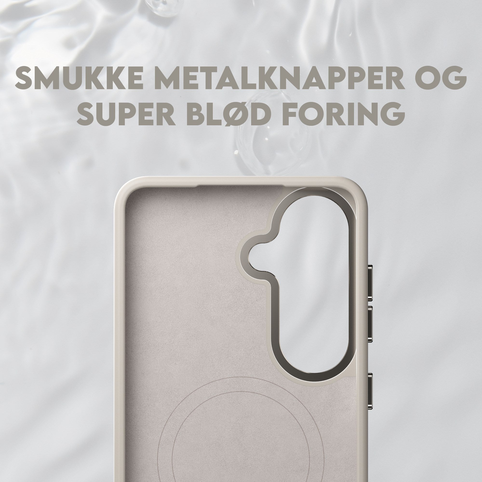 CARE™ by PanzerGlass® Flow Case Vanilla m. Qi Samsung Galaxy S26
